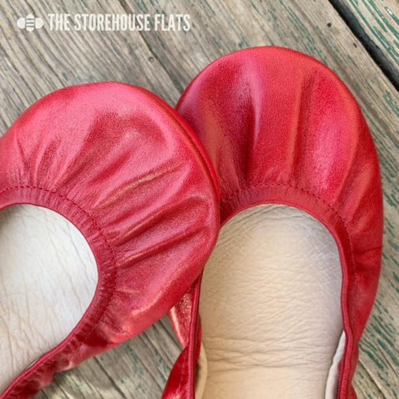 Storehouse Flats Oil Tanned Cherry Red - Picture 3 of 4